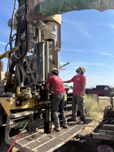 Phipps Water Solutions crew drilling a water well in Idaho